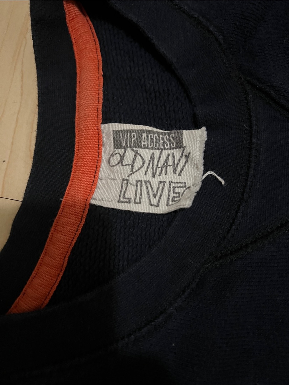 Vintage Old Navy VIP Access Live Men's Navy Crewneck Sweater